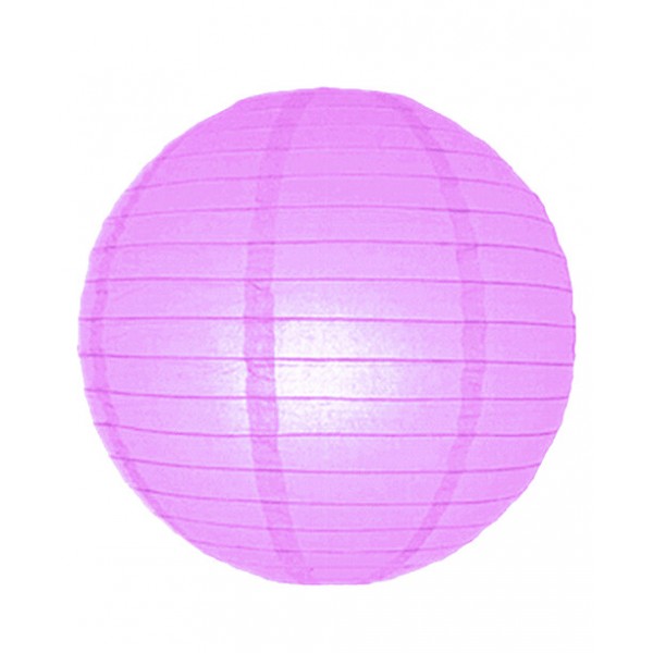 8" Paper Lantern Lilac Regular Wire 